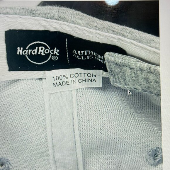 Hard Rock Cafe Myrtle Beach Gray Adjustable Baseball Hook & Loop Hat - Picture 9 of 9